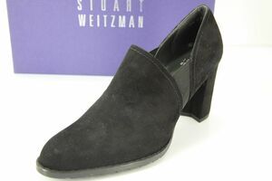 Stuart Weitzman Black Suede CORRAL Ankle Boot Stretch Pumps
